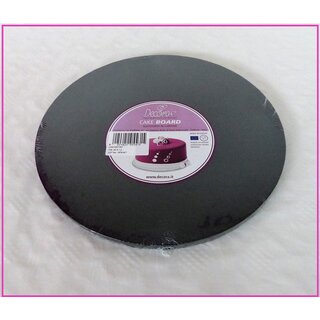 Decora  RUNDE TORTENPLATTE Schwarz  30X1,2 H