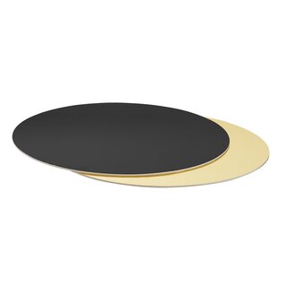 DECORA TORTENPLATTE GOLD/SCHWARZ  40 CMx2mm