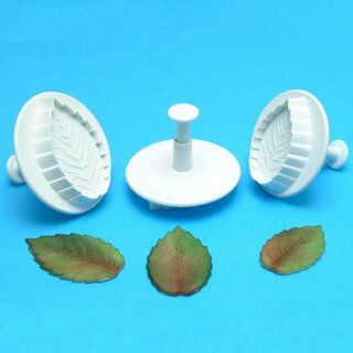 PME Rose leaf plunger cutter set/3