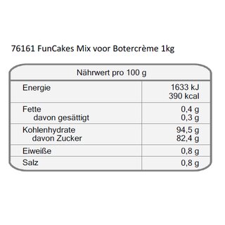 FunCakes Mix für Buttercreme 1kg