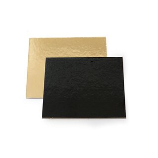 TORTENPLATTE GOLD/SCHWARZ 36X36CM