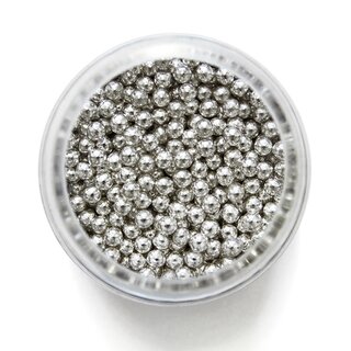 PME Sugar Pearls Silver 4mm 25g MHD