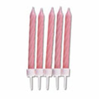 Stadter  Candles Birthday 7,5 cm with holder 10 pieces