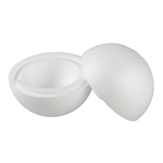 2 HALBKUGEN AUS POLYSTYROL Ø 18CM
