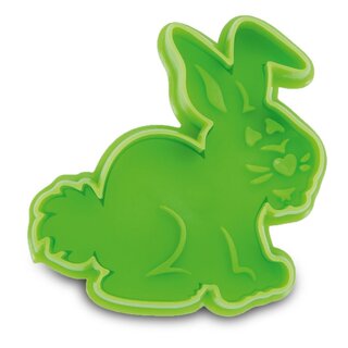 Stadter  Cookie cutter with stamp and ejector Rabbit 6 cm