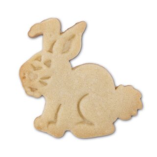 Stadter  Cookie cutter with stamp and ejector Rabbit 6 cm