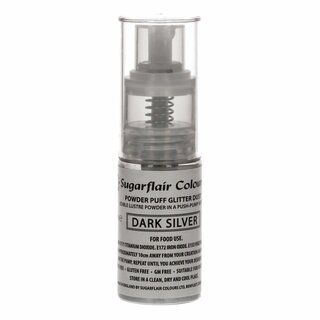 Sugarflair Pump Spray Glitter Dust -Dark Silver-
