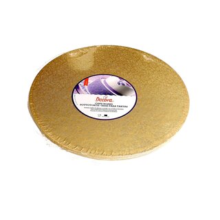 Decora GOLDENE RUNDE TORTENPLATTE CM 30X1,2 H