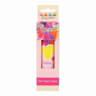 FunCakes Edible FunColours Gel - Yellow 30g