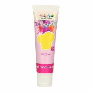 FunCakes Edible FunColours Gel - Yellow 30g