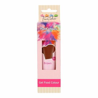 FunCakes Edible FunColours Gel - Brown 30g