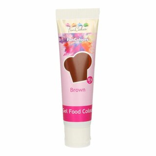 FunCakes Edible FunColours Gel - Brown 30g