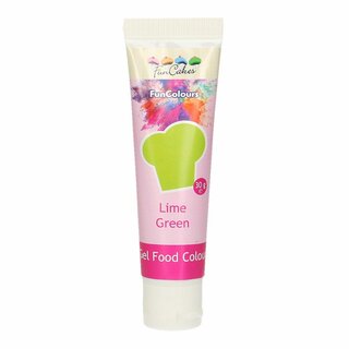 FunCakes Edible FunColours Gel - Lime Green 30g