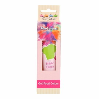 FunCakes Edible FunColours Gel - Bright Green 30g