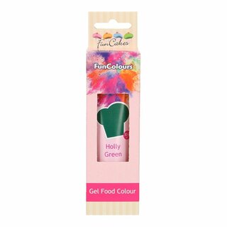 FunCakes Edible FunColours Gel - Holly Green 30g