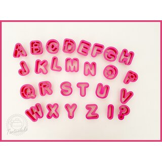 27 keksausstecher Alphabet dim. 5,2 x h 2,2 cm