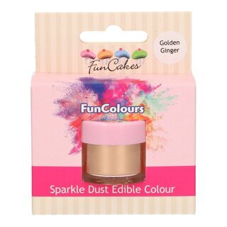 FunCakes Edible FunColours Sparkle Dust - Golden Ginger