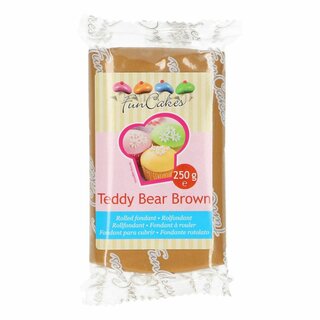 FunCakes Fondant -Teddy Bear Brown- -250g-