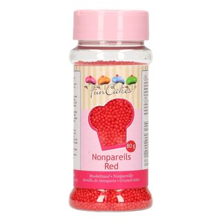 FunCakes Nonpareils -Red- 80g