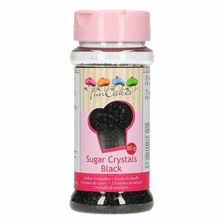 FunCakes Coloured Sugar -Black- 80g