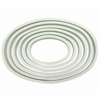 PME Plastic Cutter Oval 6/Set