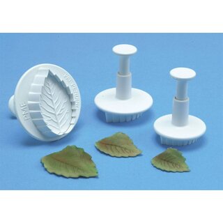 PME Rose leaf plunger cutter set/3 Large size