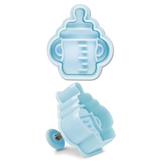 Stadter  Cookie cutter with stamp and ejector Baby bottle 5 cm