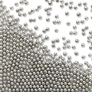 PME Sugar Pearls Silver 2.3mm 25g MHD