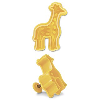 Stadter  Cookie cutter with stamp and ejector Giraffe 6 cm