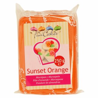 FunCakes Mandelhaltige Zuckermasse Sunset Orange 250 g