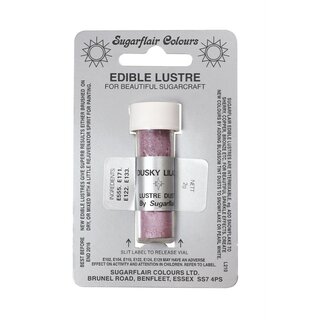 Sugarflair essbare Glanz Puderfarbe - Farbe: Lila-Dusky...