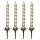 PME Gold Twist Candles with Holders pk/10