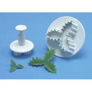 PME Tree Leaf Holly Plunger Cutter -MEDIUM-