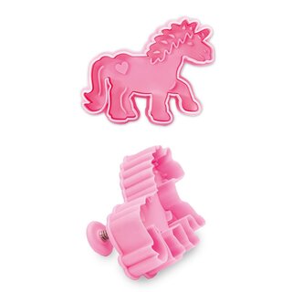 Stadter  Cookie cutter with stamp and ejector Unicorn 7 cm