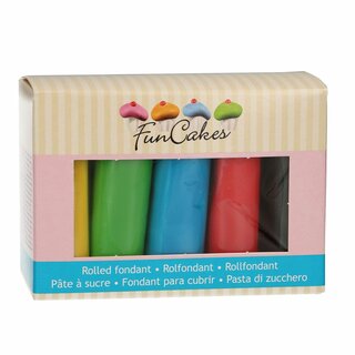 FunCakes Rollfondant Multipack Essential Colours 5x100g