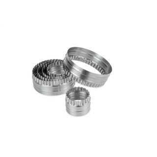 Ausstecher ? Ringe / Kreise ? glatt / gewellt ? Set, 6-teilig