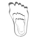 Stadter  Cookie Cutter Cheese feet 5,5 / 9 / 14 cm Set, 3...