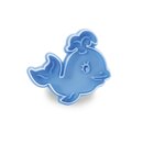 Stadter  Cookie cutter with stamp and ejector Whale 5,5 cm