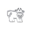 Stadter  Cookie cutter with stamp Cow 7 cm