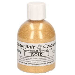 Sugarflair Sugar Sprinkles -Gold- 100g