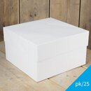 FunCakes Tortenschachtel - Wei� - 28x28x15cm- pk/25