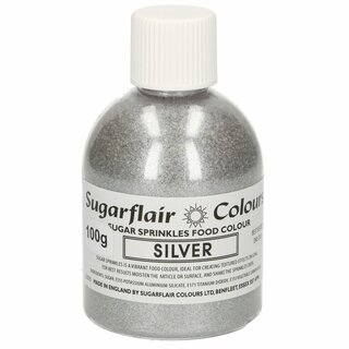 Sugarflair Sugar Sprinkles -Silver- 100g