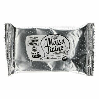 Massa Ticino Tropic Rollfondant - Weiß - Bride White 250g