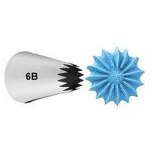 Wilton Decorating Tip #6B Open Star Carded