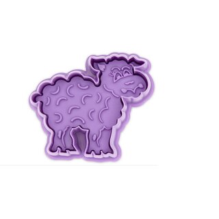 Sheep ca. 6 cm lilac / violet