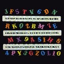FMM Alphabet & Numbers Ausstecherleiste Carnival