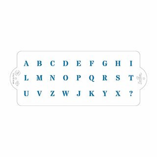 Schablone alphabet 10X25CM