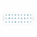 Schablone alphabet 10X25CM