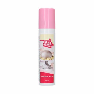 FunCakes FunColours Metallic Spray -Silver- 100ml