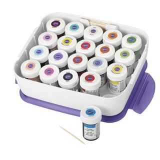 Wilton Lebensmittelfarben Set im praktischen  Organizer (20 x 28g)